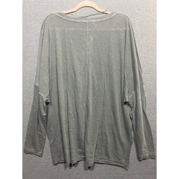 We The Free On My Mind Womens V-Neck Long Sleeve Loose Top Black Size L NWT - Picture 5 of 12